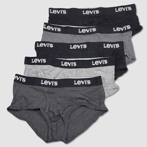 Levi's Low Rise Briefs / Underwear - NEW Mens Large (36-38) 5-Pack - #48488-D1‎